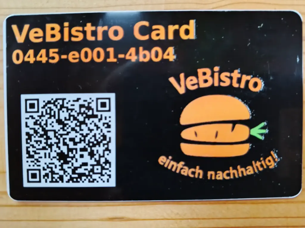 VeBistro Card 42